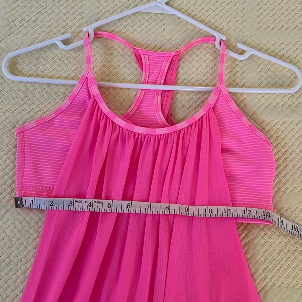 Lululemon No Limits Tank Pink stripe Size 8 P12 - Picture 6 of 7